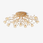 Crystal Flower Ceiling Light