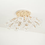 Crystal Flower Ceiling Light