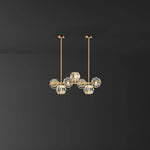 Crystal Glass Ball Chandelier