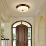 Crystal Glass Dome Ceiling Lamp