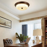 Crystal Glass Dome Ceiling Lamp