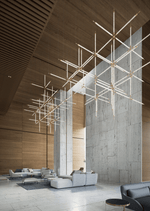Crystal Grid Custom Chandelier – Bespoke LED Pendant for Modern Interiors