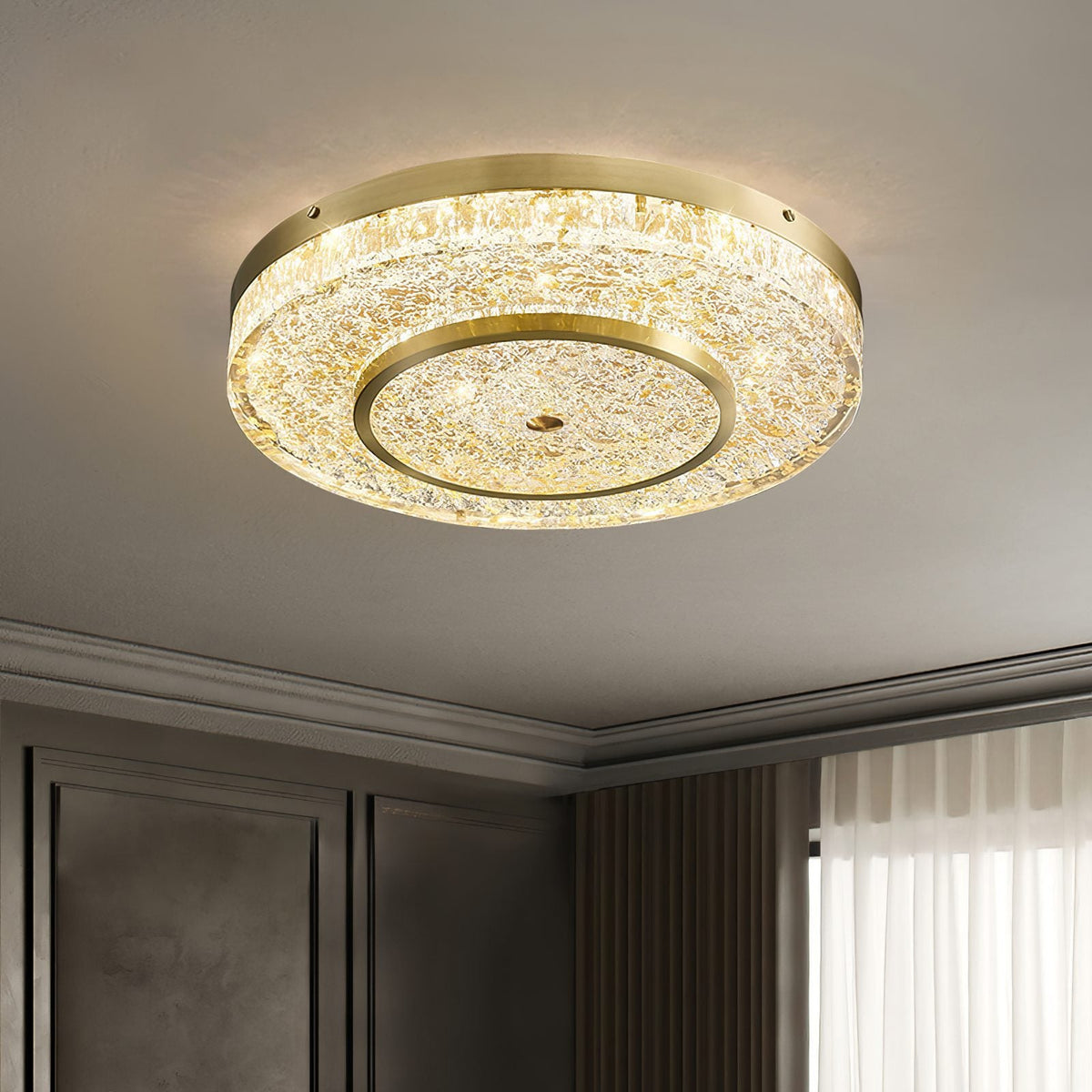 Crystal Magic Round Ceiling Lamp