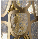 Crystal Mosaic Column Chandelier | Modern Crystal Pendant Light for Dining Room & Foyer