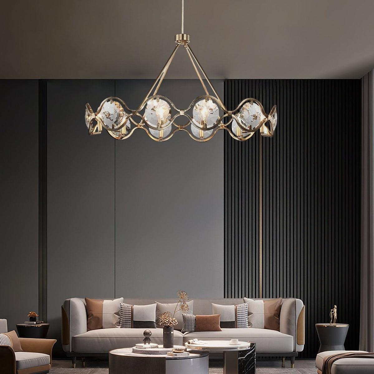 Crystal Quincy Chandelier
