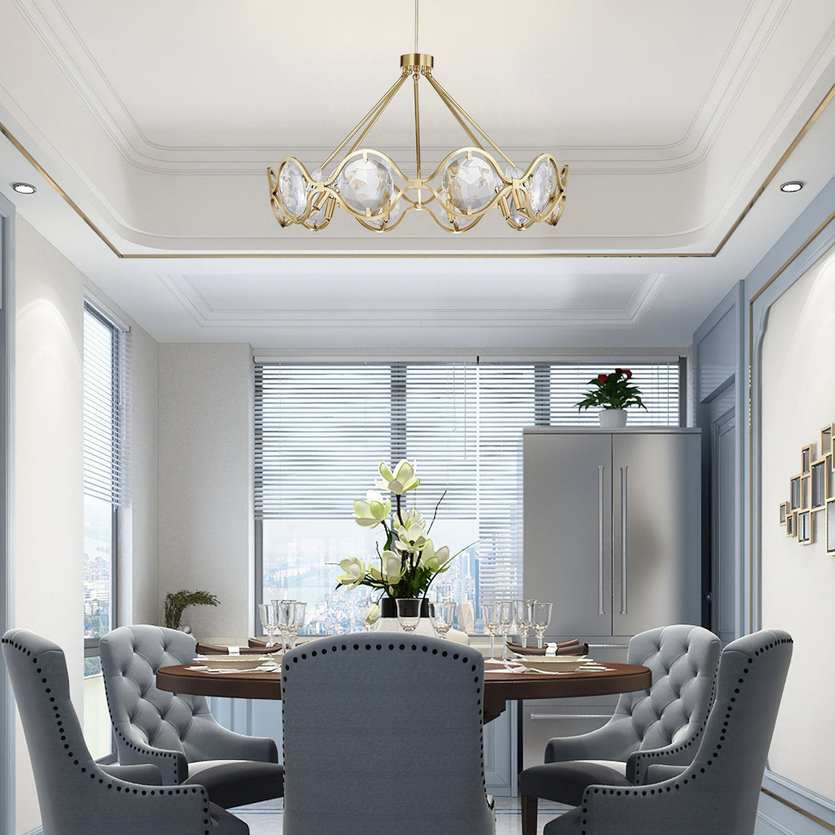 Crystal Quincy Chandelier