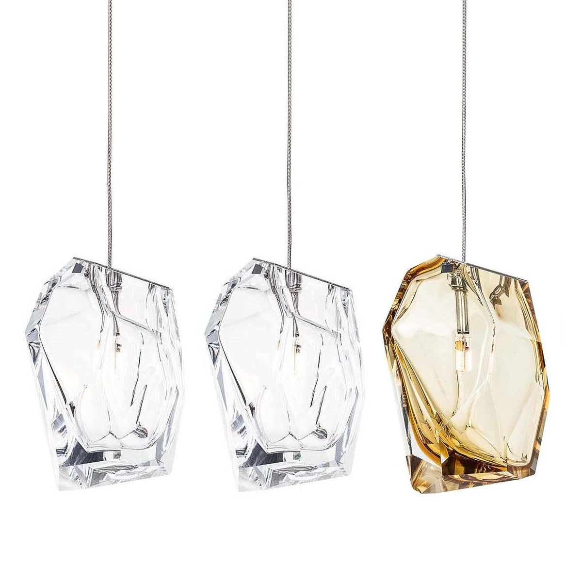 Crystal Rock Cluster Pendant Light – Modern Glass Chandelier for Dining & Living Spaces