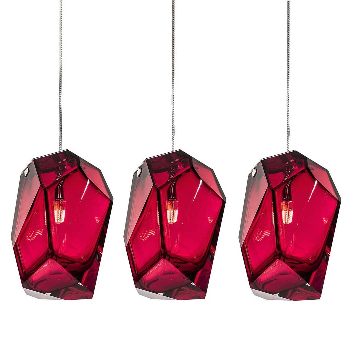 Crystal Rock Cluster Pendant Light – Modern Glass Chandelier for Dining & Living Spaces