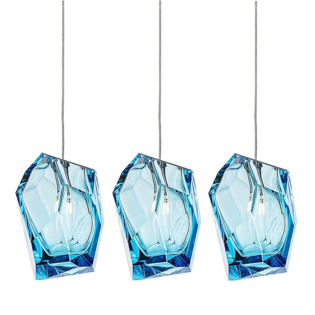 Crystal Rock Cluster Pendant Light – Modern Glass Chandelier for Dining & Living Spaces