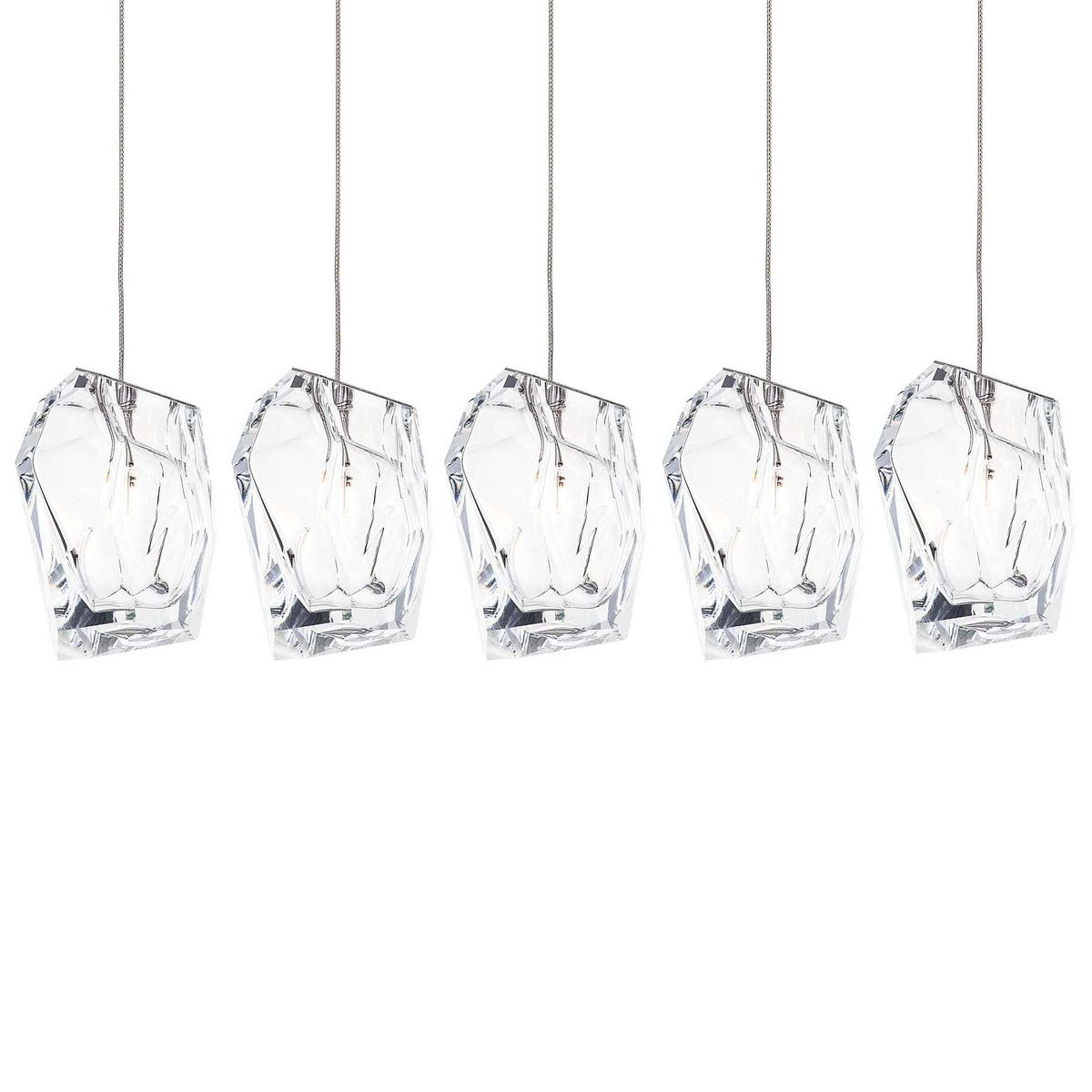 Crystal Rock Cluster Pendant Light – Modern Glass Chandelier for Dining & Living Spaces