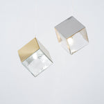 Cubic Luster Cascade Chandelier – Modern Geometric Crystal Pendant Light