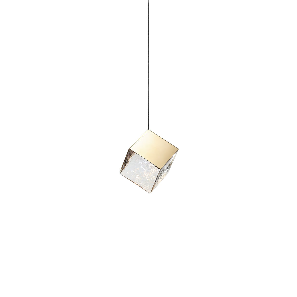 Cubic Luster Cascade Chandelier – Modern Geometric Crystal Pendant Light