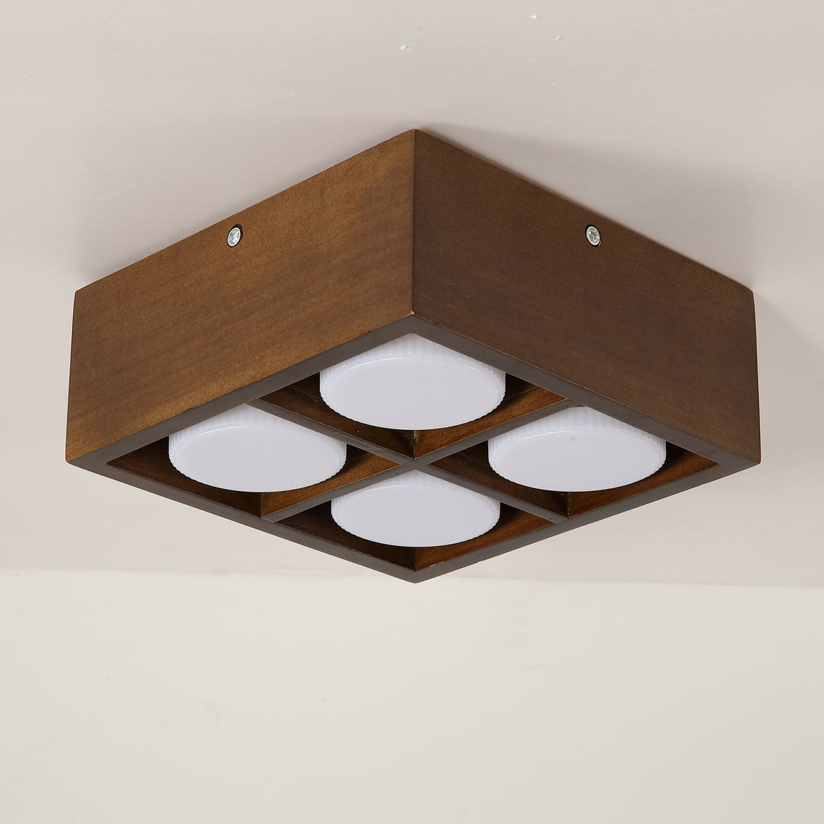 Cobra Wood Ceiling Light – Minimalist Flush Mount in Natural Wood