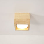 Cobra Wood Ceiling Light – Minimalist Flush Mount in Natural Wood