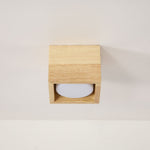 Cobra Wood Ceiling Light – Minimalist Flush Mount in Natural Wood