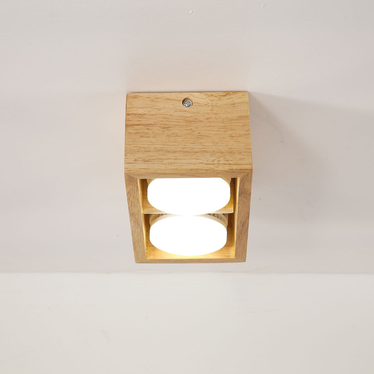 Cobra Wood Ceiling Light – Minimalist Flush Mount in Natural Wood