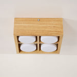 Cobra Wood Ceiling Light – Minimalist Flush Mount in Natural Wood