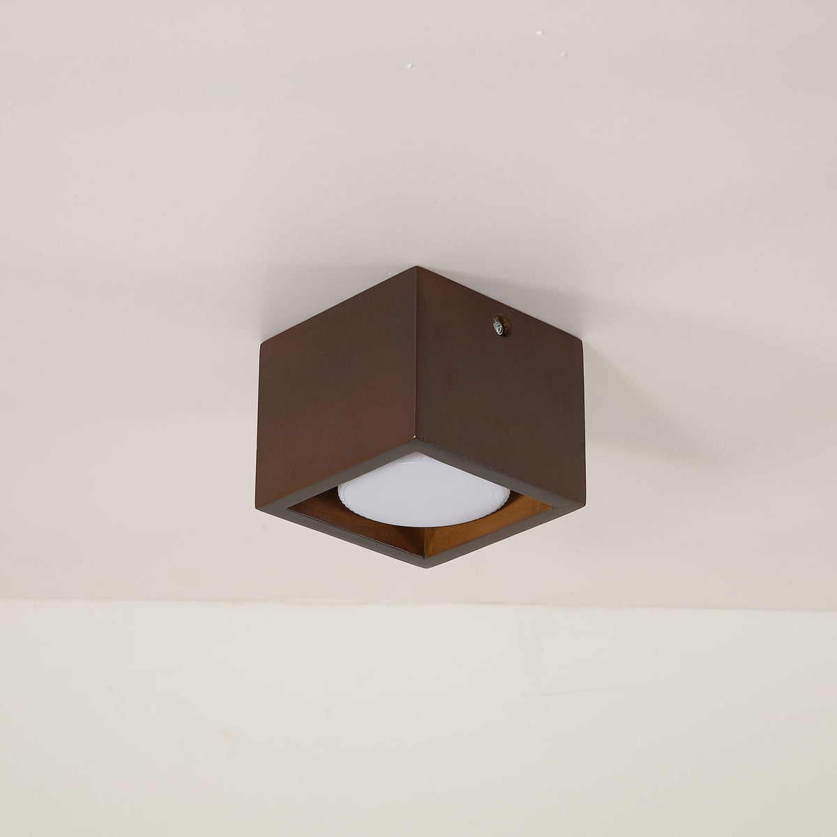 Cobra Wood Ceiling Light – Minimalist Flush Mount in Natural Wood