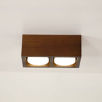 Cobra Wood Ceiling Light – Minimalist Flush Mount in Natural Wood