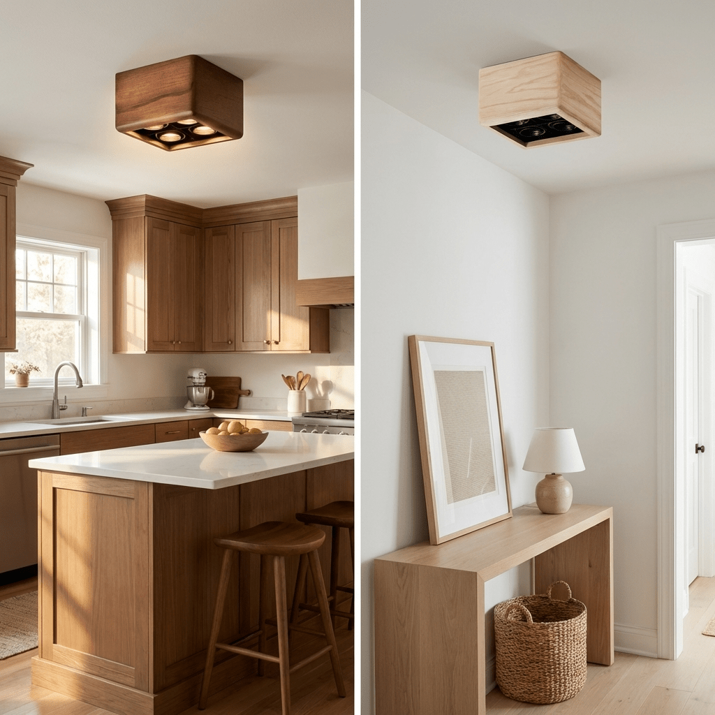 Cubro Wood Ceiling Spot – Modern Architectural LED Spotlight