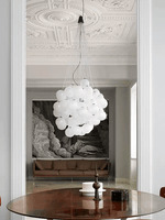 Cumulus Cascade Chandelier — Modern Glass Sphere Pendant Light