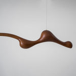 Curva Sculptural Wood LED Pendant Light – Modern Organic Design