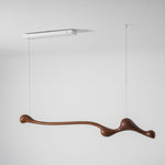 Curva Sculptural Wood LED Pendant Light – Modern Organic Design