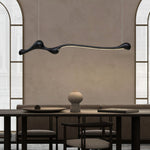 Curva Sculptural Wood LED Pendant Light – Modern Organic Design