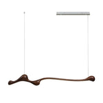 Curva Sculptural Wood LED Pendant Light – Modern Organic Design