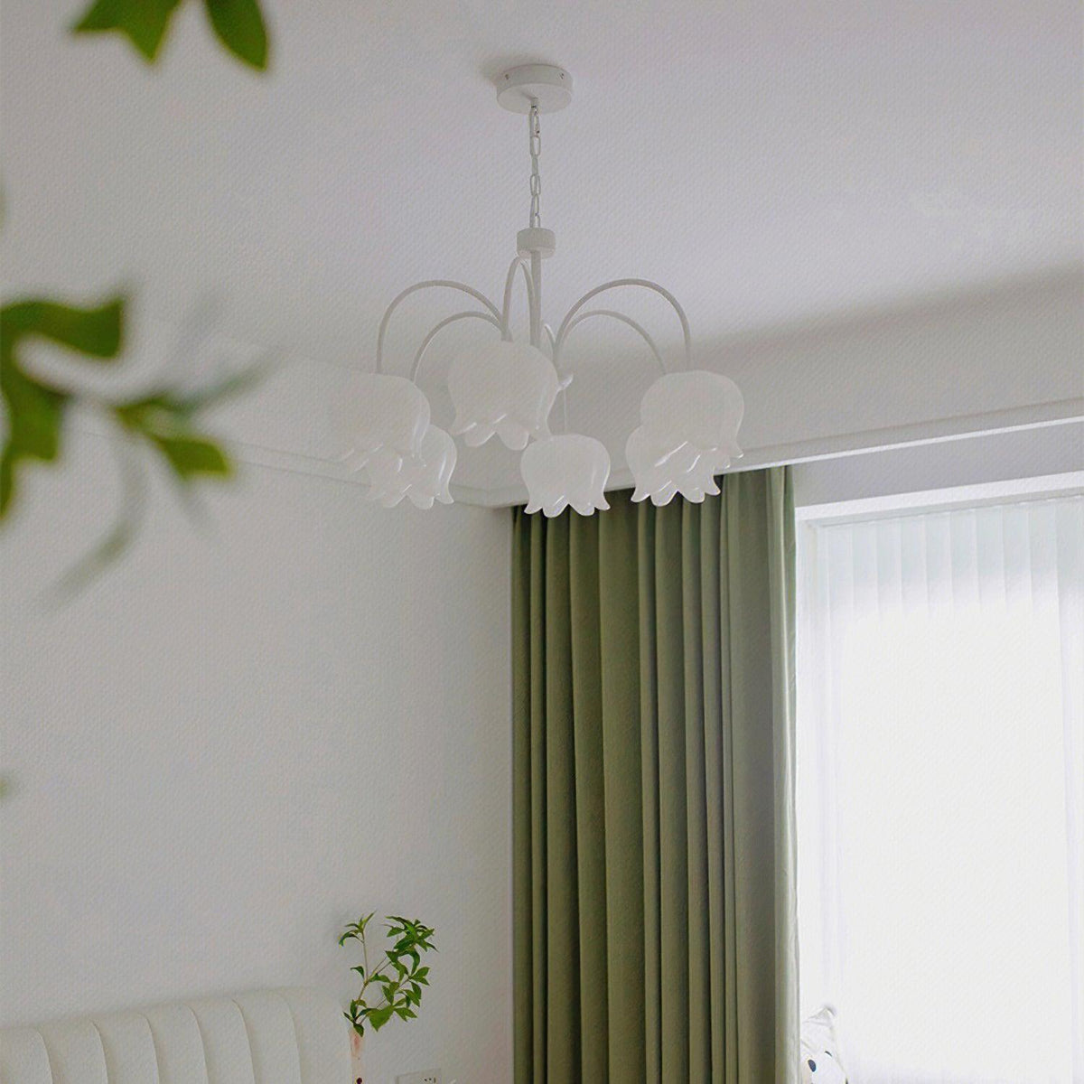 curved-arm-bell-chandelier