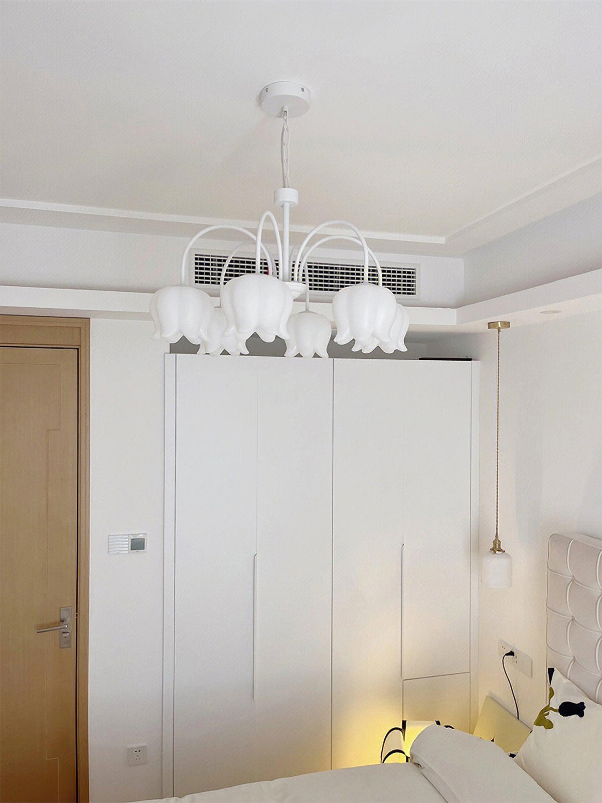 curved-arm-bell-chandelier