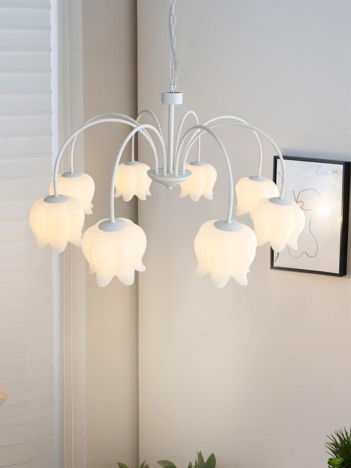 curved-arm-bell-chandelier