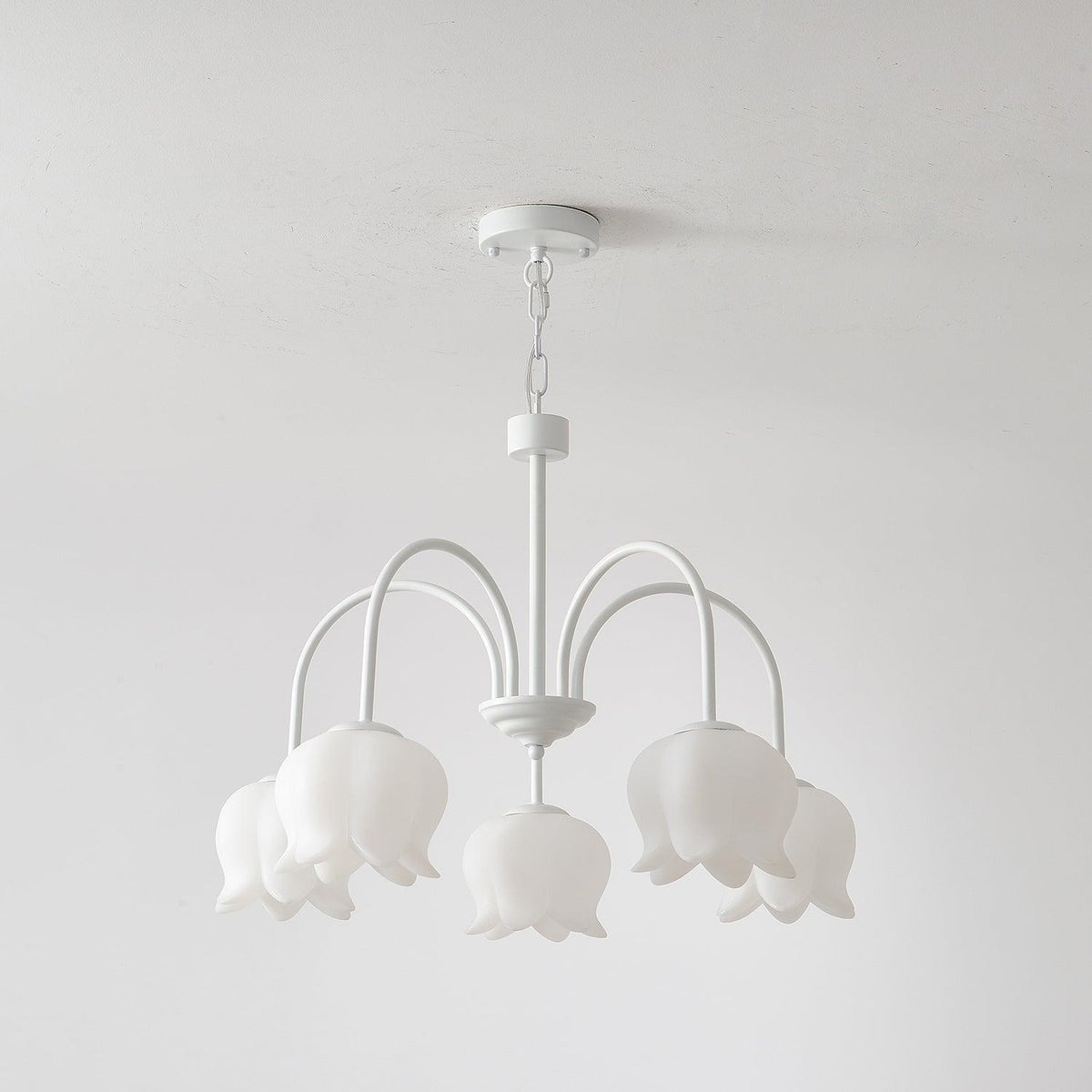 curved-arm-bell-chandelier