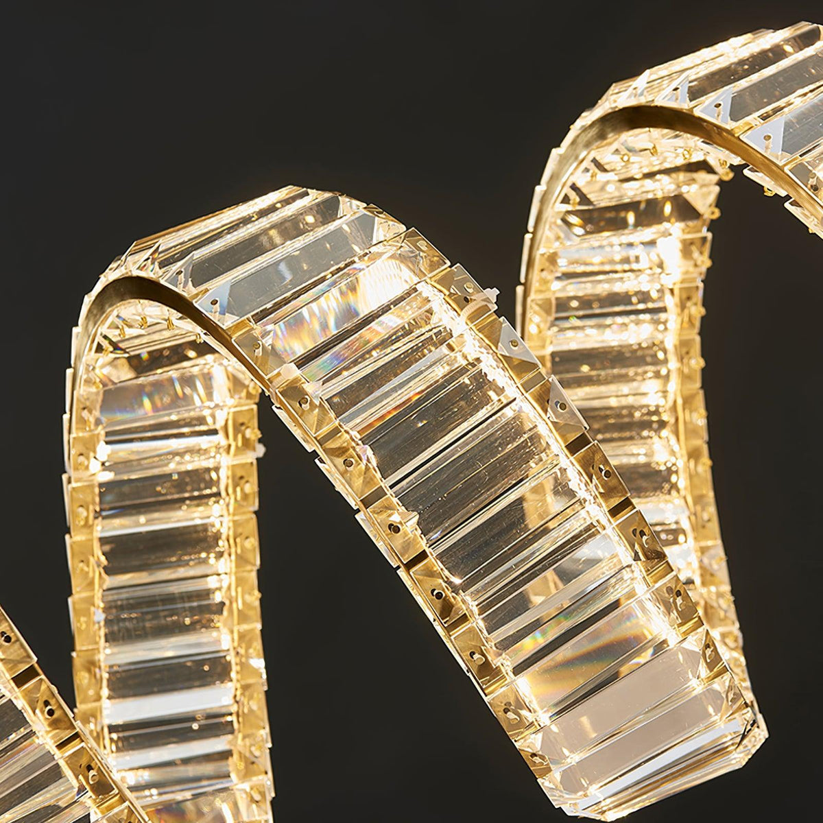Curved Led Chandelier