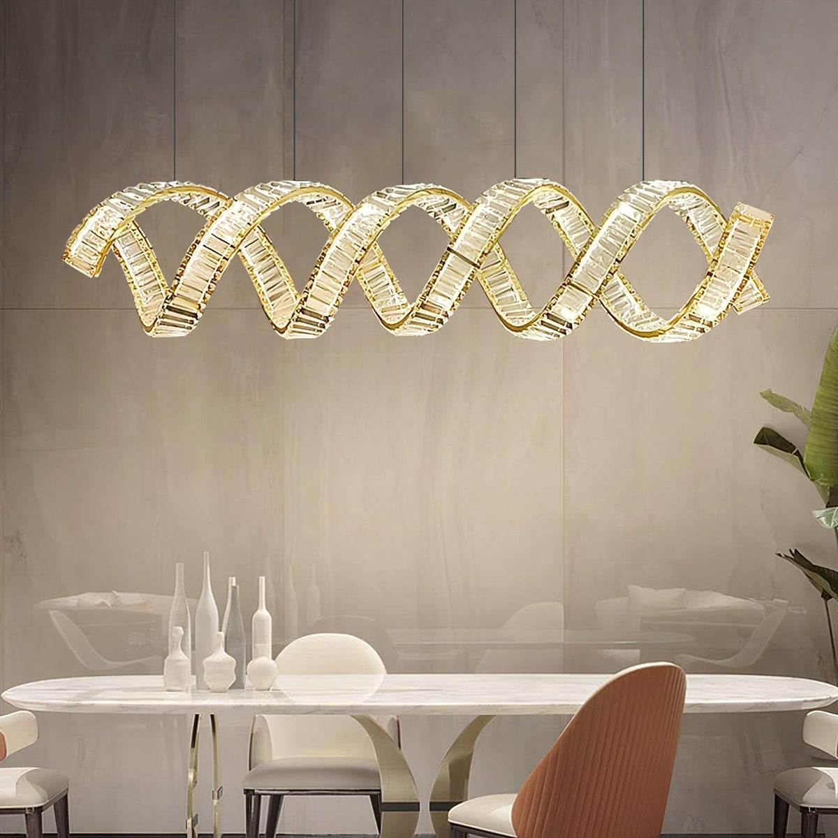 Curved Led Chandelier