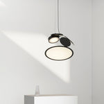 Cut Pendant Lamp – Modern LED Ceiling Light in Black Aluminum