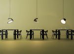 Cut Pendant Lamp – Modern LED Ceiling Light in Black Aluminum