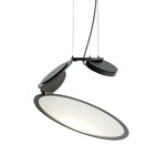 Cut Pendant Lamp – Modern LED Ceiling Light in Black Aluminum