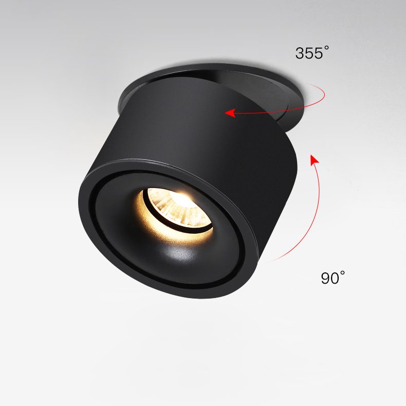 Cylinder recessed LED downlight
