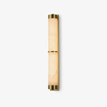 Cylindra Alabaster Brass Wall Sconce – Modern LED Wall Light