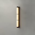 Cylindra Alabaster Brass Wall Sconce – Modern LED Wall Light
