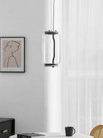 Modular Glass LED Pendant Light with Cylinder, Cone & Bowl Shades