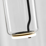 Modular Glass LED Pendant Light with Cylinder, Cone & Bowl Shades