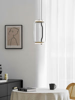 Modular Glass LED Pendant Light with Cylinder, Cone & Bowl Shades