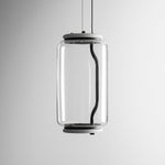Modular Glass LED Pendant Light with Cylinder, Cone & Bowl Shades