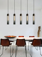 Glass Cylindrical Pendant Light