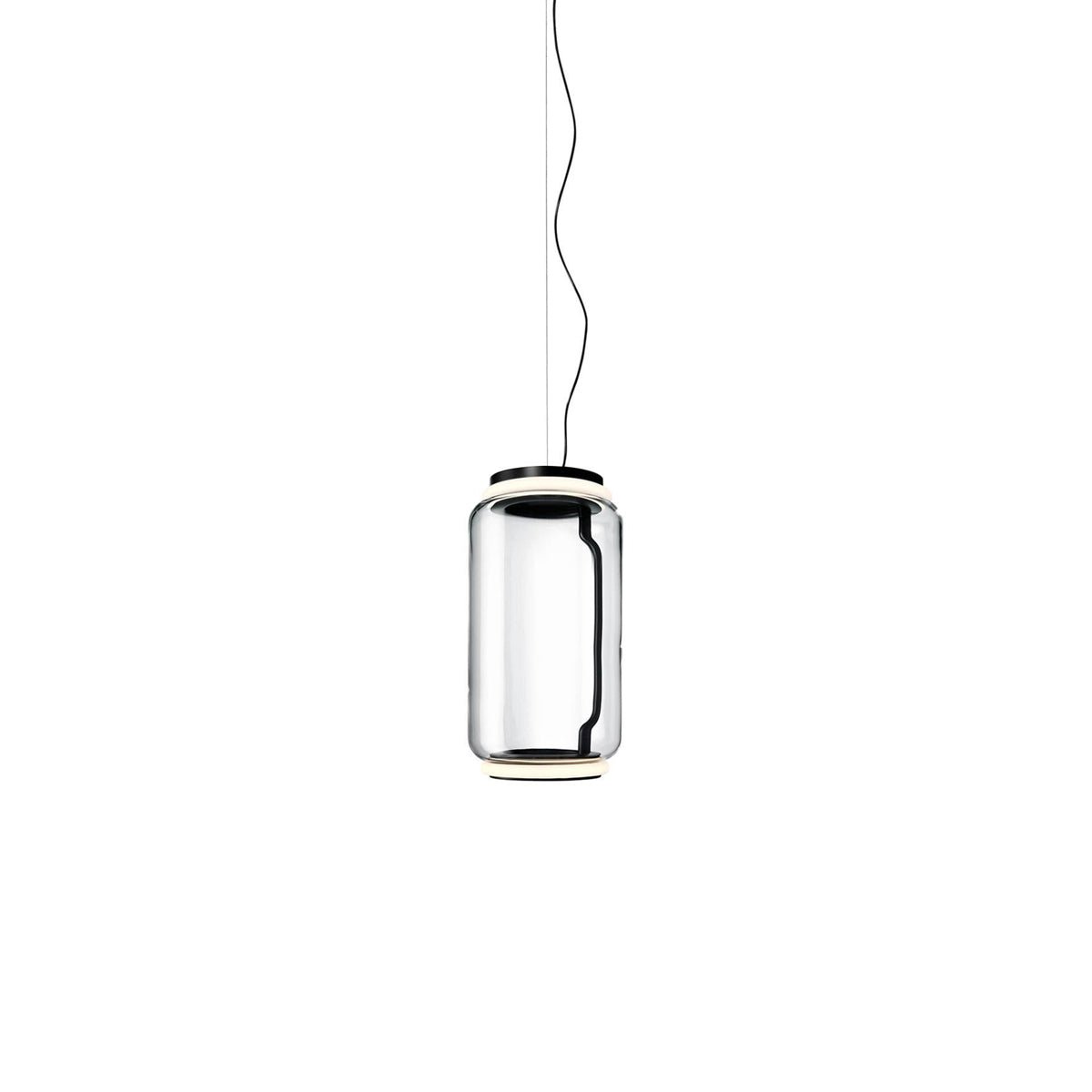 Modular Glass LED Pendant Light with Cylinder, Cone & Bowl Shades