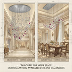 diy-flying-glass-feather-chandelier
