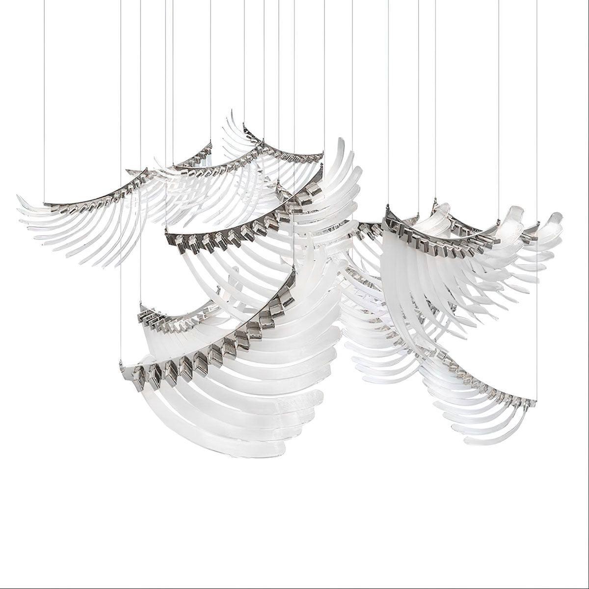diy-bird-feather-wings-chandelier