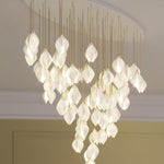 diy-ceramic-flower-chandelier